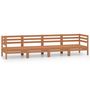 Voir la diapositive 2 : VIDAXL Salon de jardin 4 pcs Marron miel Bois de pin massif