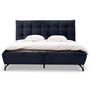 Voir la diapositive 6 : LISA DESIGN Sohan - lit coffre - 140x200 - en tissu bouclette - sommier inclus