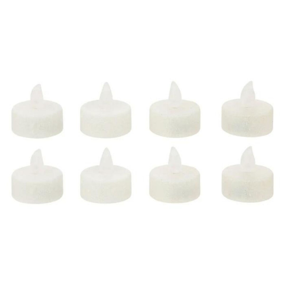 FEERIC LIGHT & CHRISTMAS Lot de 8 Bougies Led  Colorama  4cm Blanc