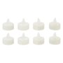 Voir la diapositive 1 : FEERIC LIGHT & CHRISTMAS Lot de 8 Bougies Led  Colorama  4cm Blanc