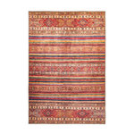 Paris Prix Tapis Tissé Rayé Ethnique  Fayo  Multicolore. Coloris disponibles : Multicolore