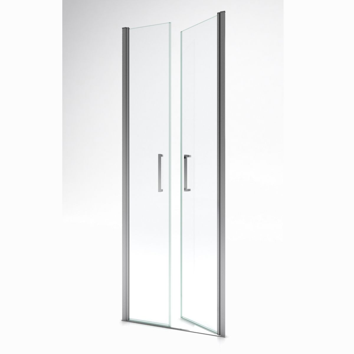 Aurlane Porte de douche pivotante Saloon Chromé - 70 x 200