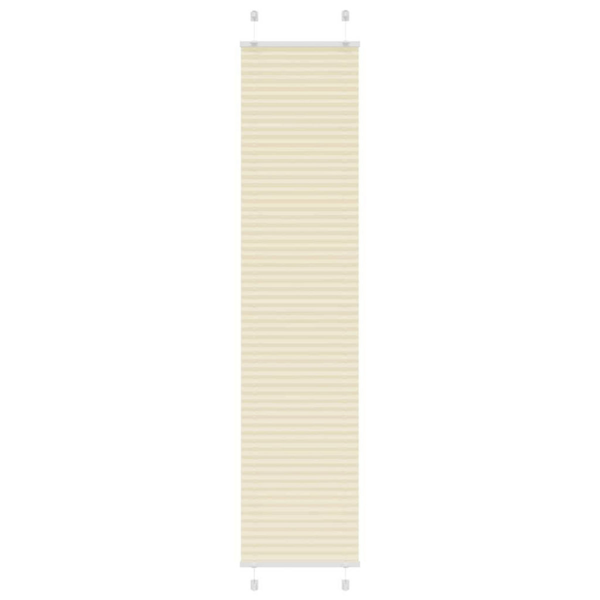 VIDAXL Store plisse creme 40x200 cm largeur du tissu 39,4 cm polyester