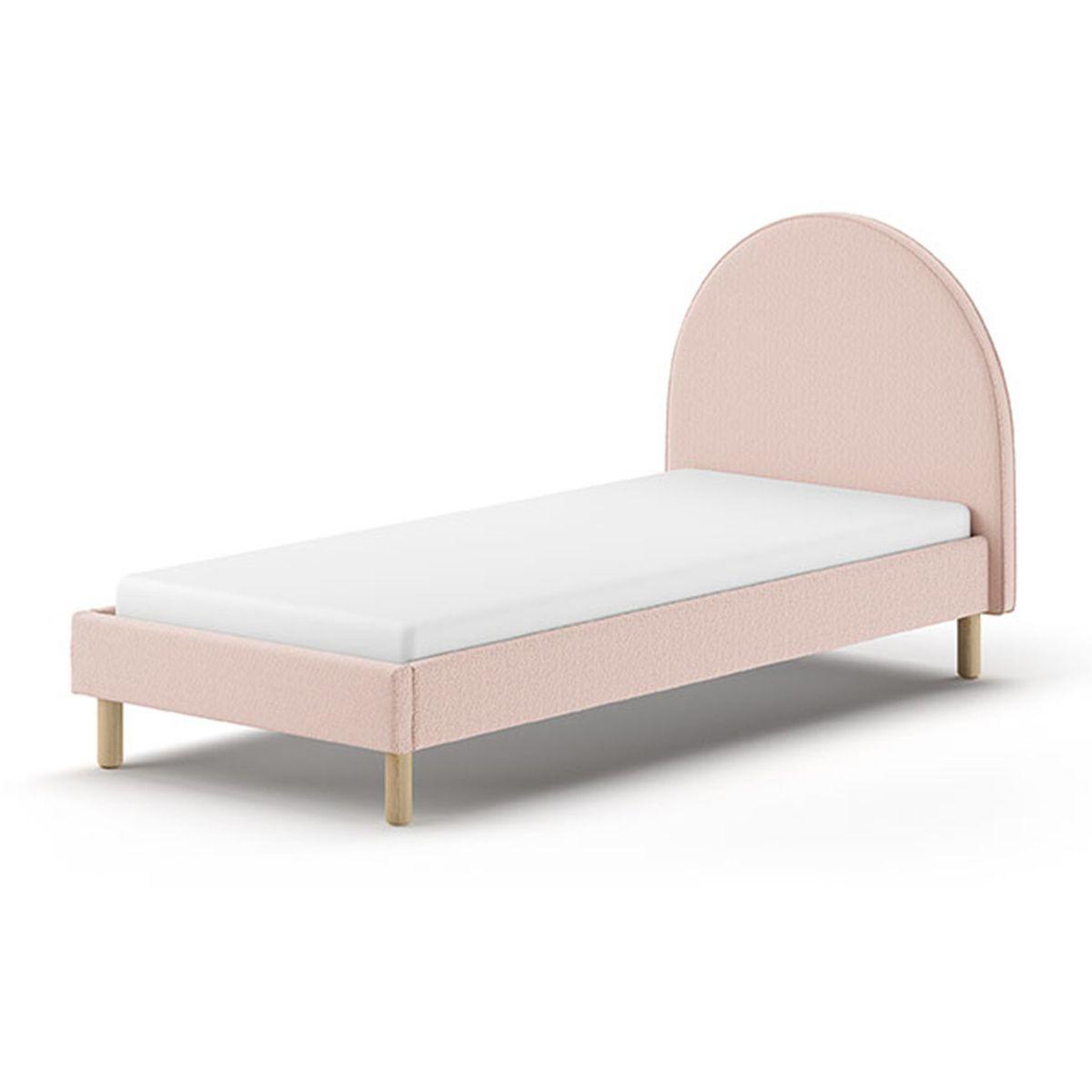 Paris Prix Lit enfant bouclé  moon  90x200cm rose