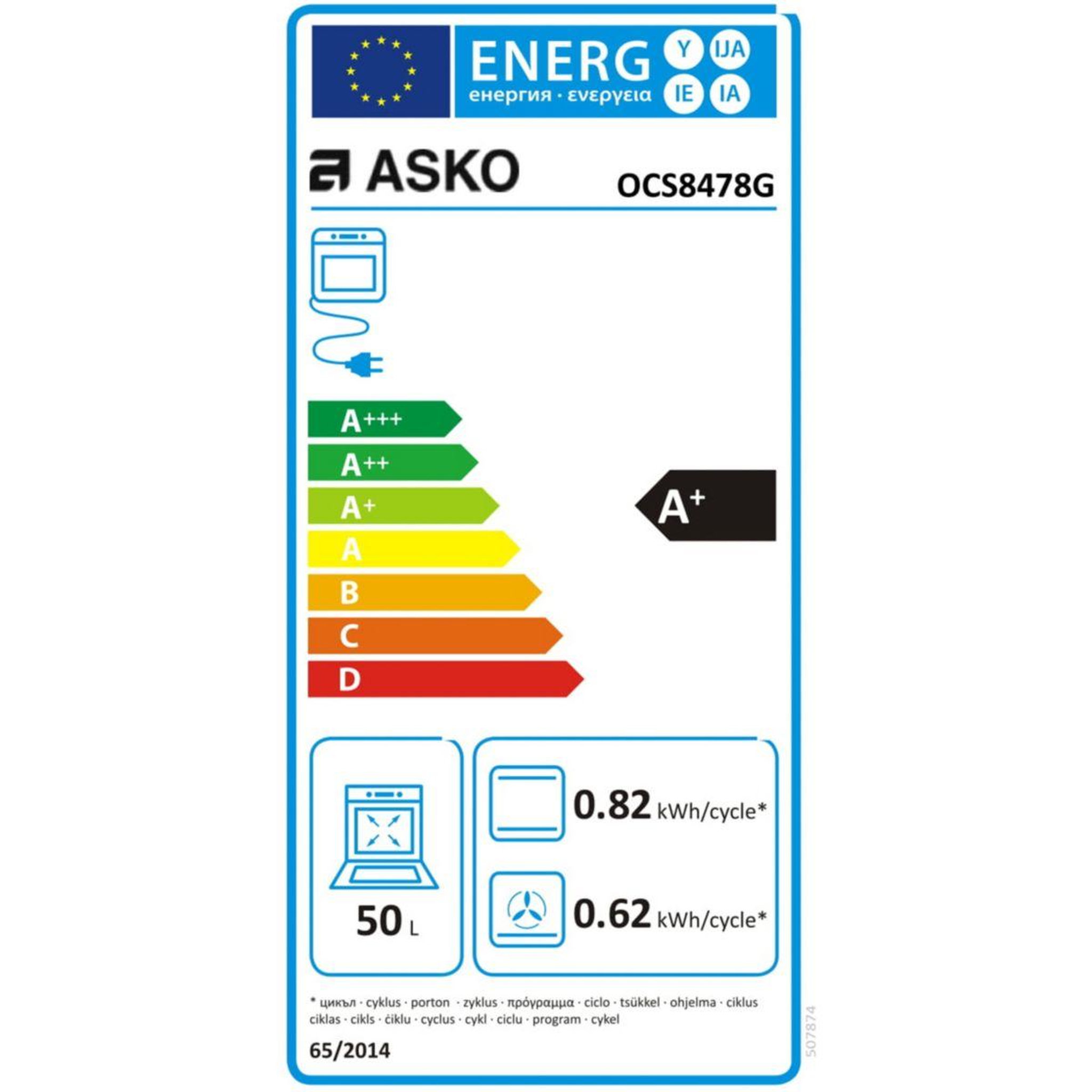Voir la diapositive 6 : ASKO Four encastrable OCS8478G