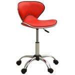 VIDAXL Chaise de bureau Rouge Similicuir