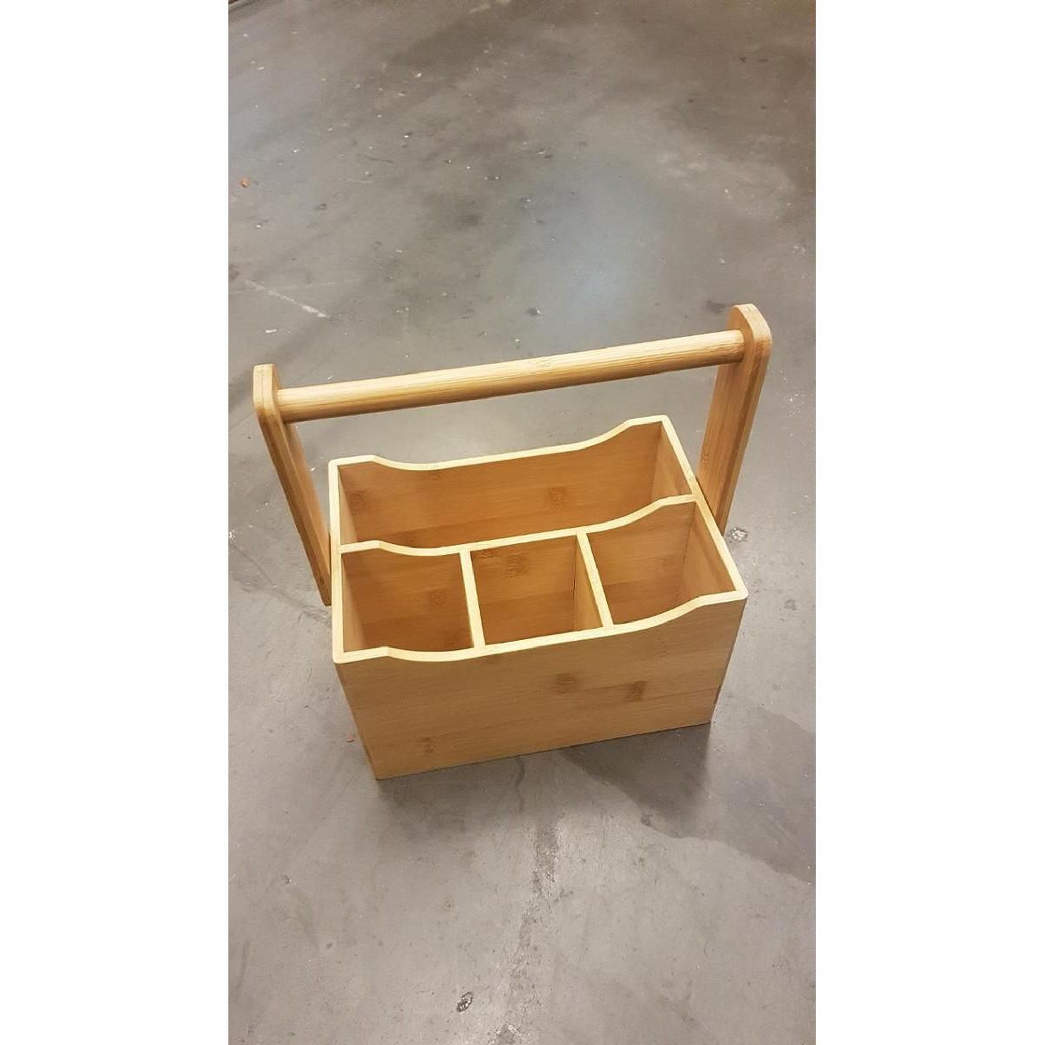 Voir la diapositive 3 : FIVE Range-couvert & poignée  bambou  22cm naturel