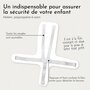 Voir la diapositive 4 : Monsieur Bébé Lot de 2 harnais de sécurité 5 points blanc pour chaise haute enfant Délice