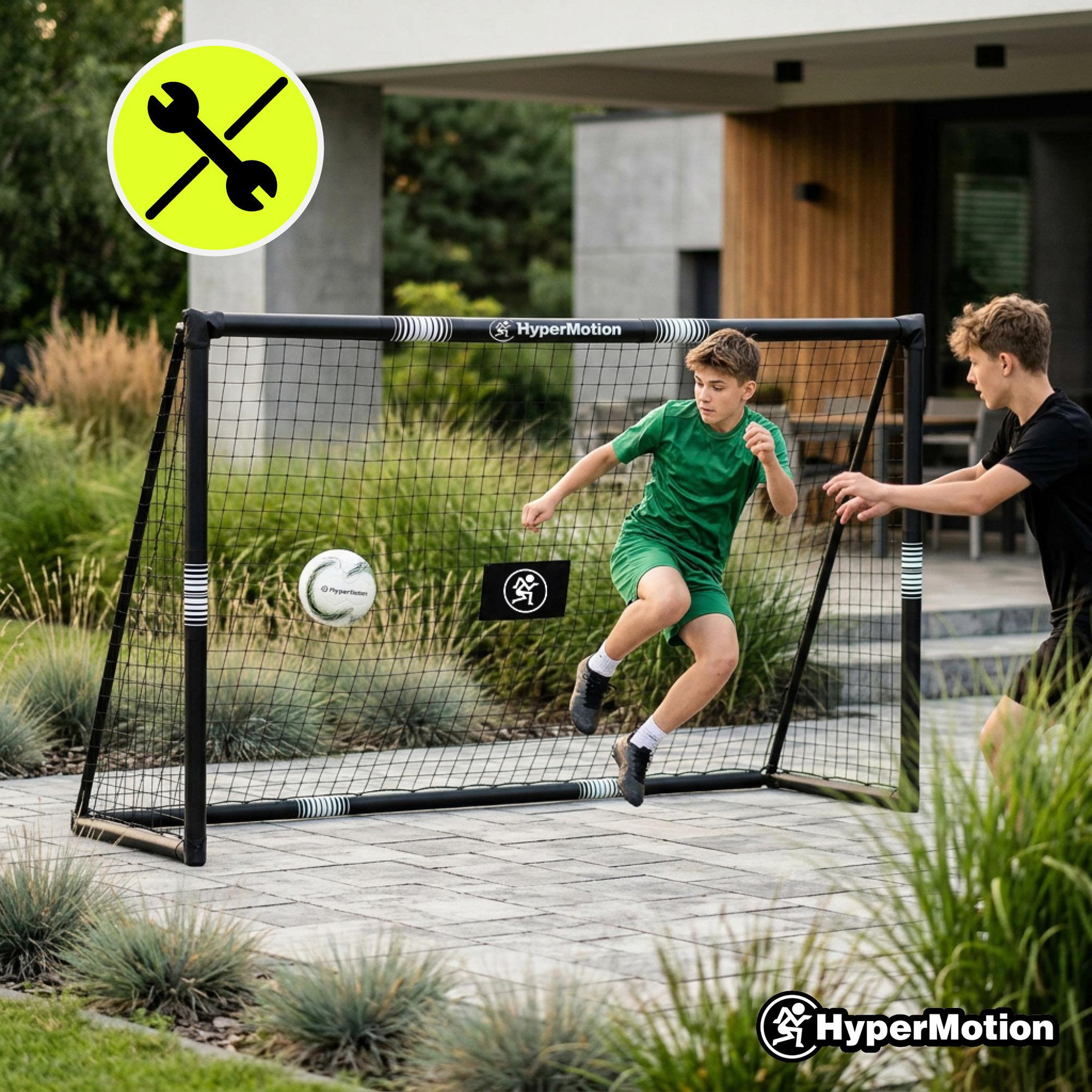 Voir la diapositive 6 : HYPERMOTION But de football HyperMotion 240 × 160 cm en acier avec filet et ancragess-