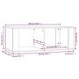 Voir la diapositive 6 : VIDAXL Table basse Blanc brillant 100x50x36 cm Bois d'ingenierie
