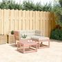 Voir la diapositive 1 : VIDAXL Salon de jardin 3 pcs avec coussins bois massif douglas