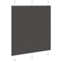 Voir la diapositive 4 : VIDAXL Store plisse noir 115x100 cm largeur du tissu 114,4cm polyester