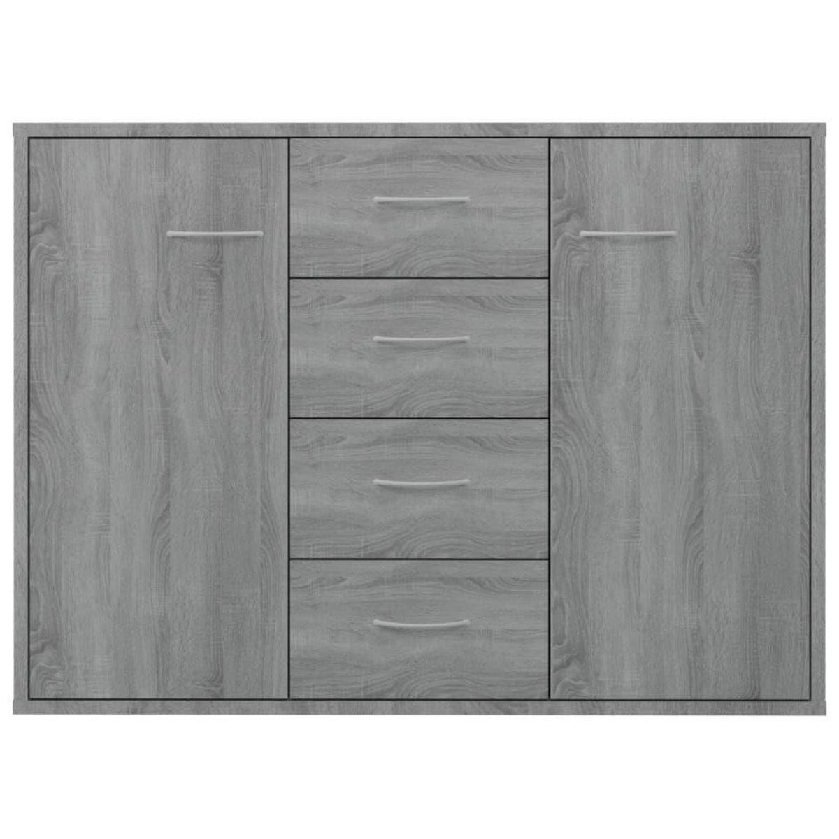 VIDAXL Buffet Sonoma gris 88x30x65 cm Bois d'ingenierie
