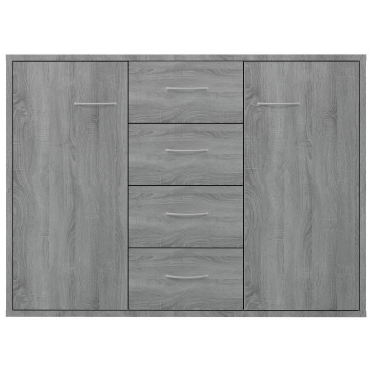 VIDAXL Buffet Sonoma gris 88x30x65 cm Bois d'ingenierie