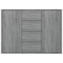 Voir la diapositive 4 : VIDAXL Buffet Sonoma gris 88x30x65 cm Bois d'ingenierie