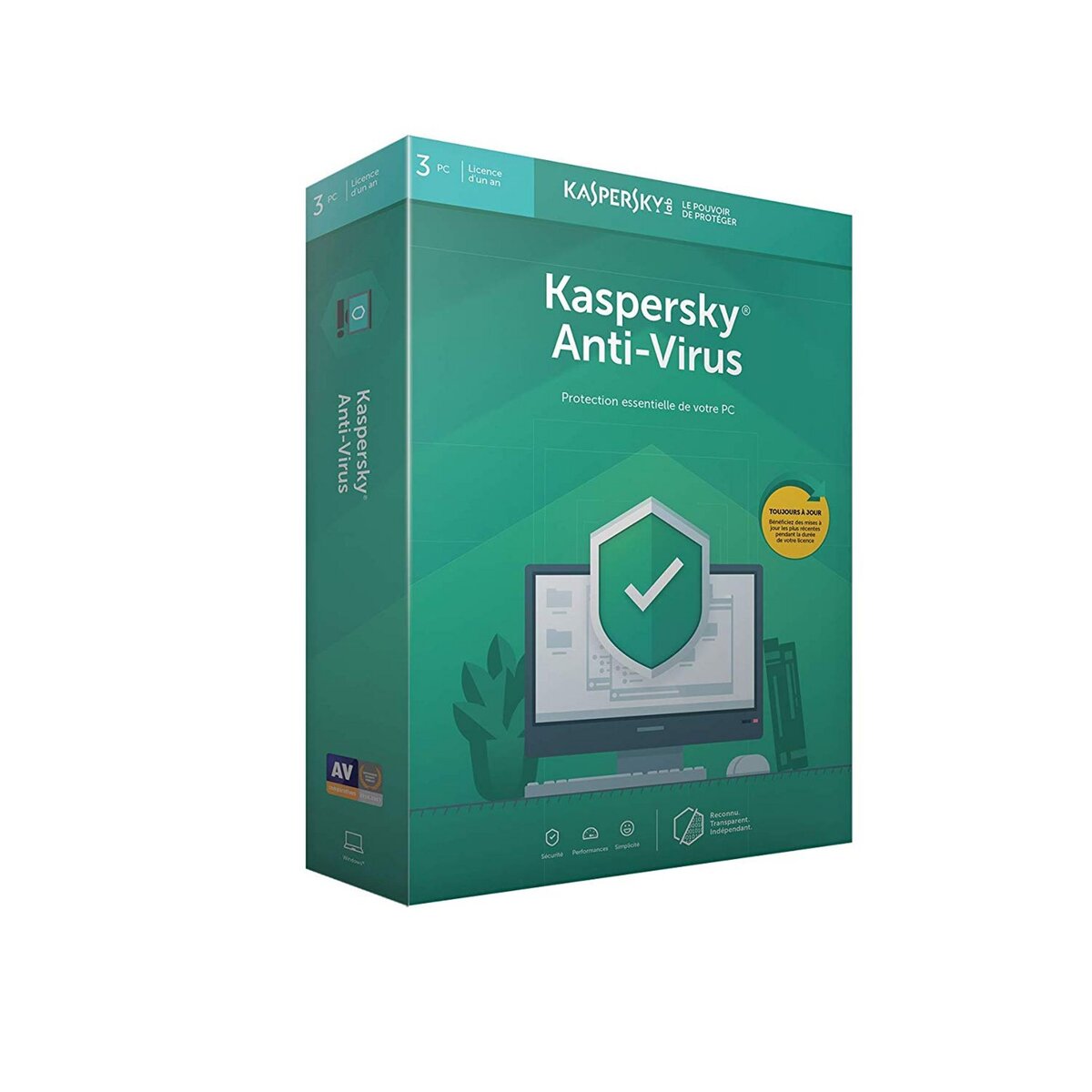 Kaspersky Antivirus 2019 - 3 postes/1 an