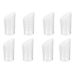 FIVE Lot de 8 Verrines Plastique Réutilisable  Biseauté  7cl Transparent