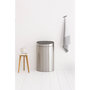 Voir la diapositive 4 : BRABANTIA Poubelle Touche Bin 40L MATT STEEL
