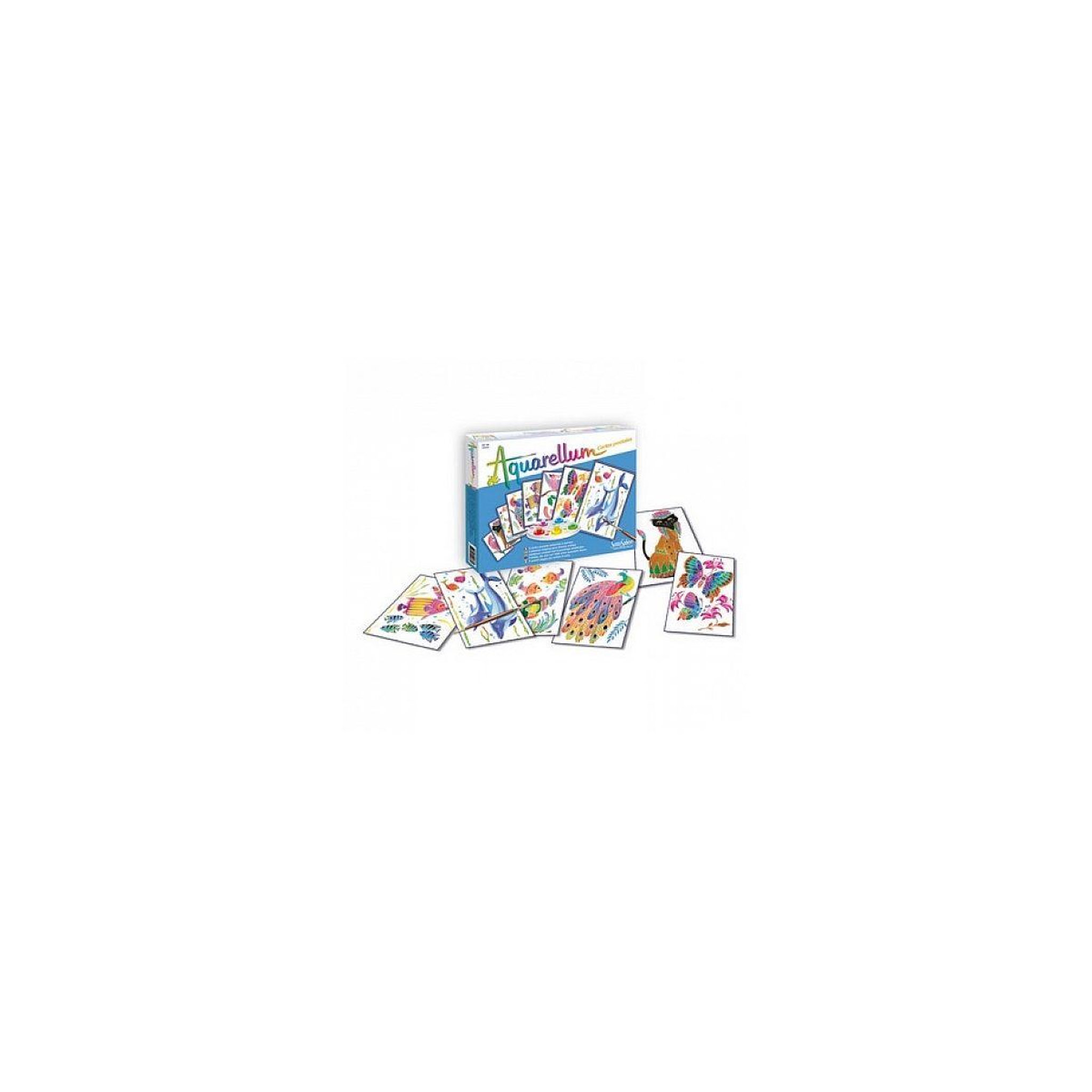 Sentosphere Aquarellum cartes postales animaux