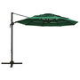 Voir la diapositive 2 : VIDAXL Parasol de jardin a 4 niveaux avec mat en aluminium vert 3x3 m