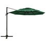 Voir la diapositive 2 : VIDAXL Parasol de jardin a 4 niveaux avec mat en aluminium vert 3x3 m