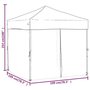 Voir la diapositive 6 : VIDAXL Tente de reception pliable avec parois Creme 2x2 m