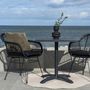 Voir la diapositive 5 : HOUSE NORDIC 4 Fauteuils de jardin noirs TRIESTE