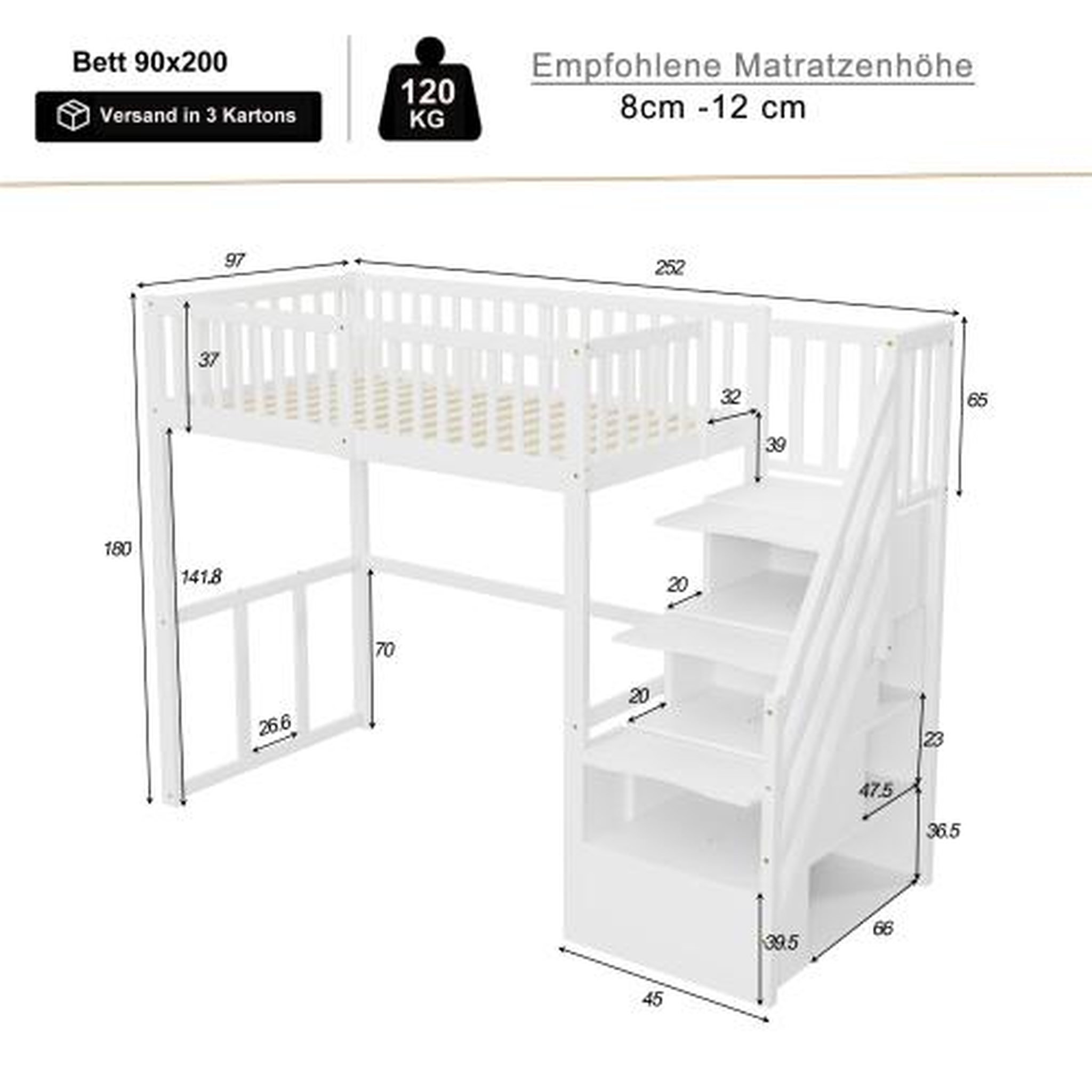 Voir la diapositive 3 : MERAX Lit mezzanine