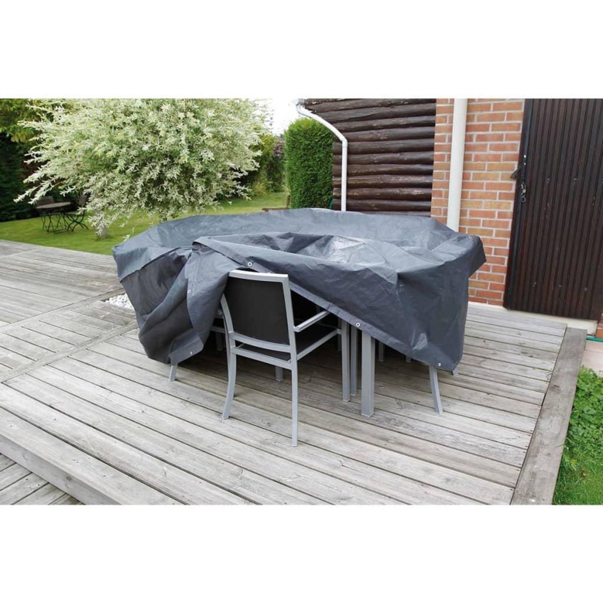 NATURE Nature Housse de mobilier de jardin pour tables rondes 325x325x90 cm