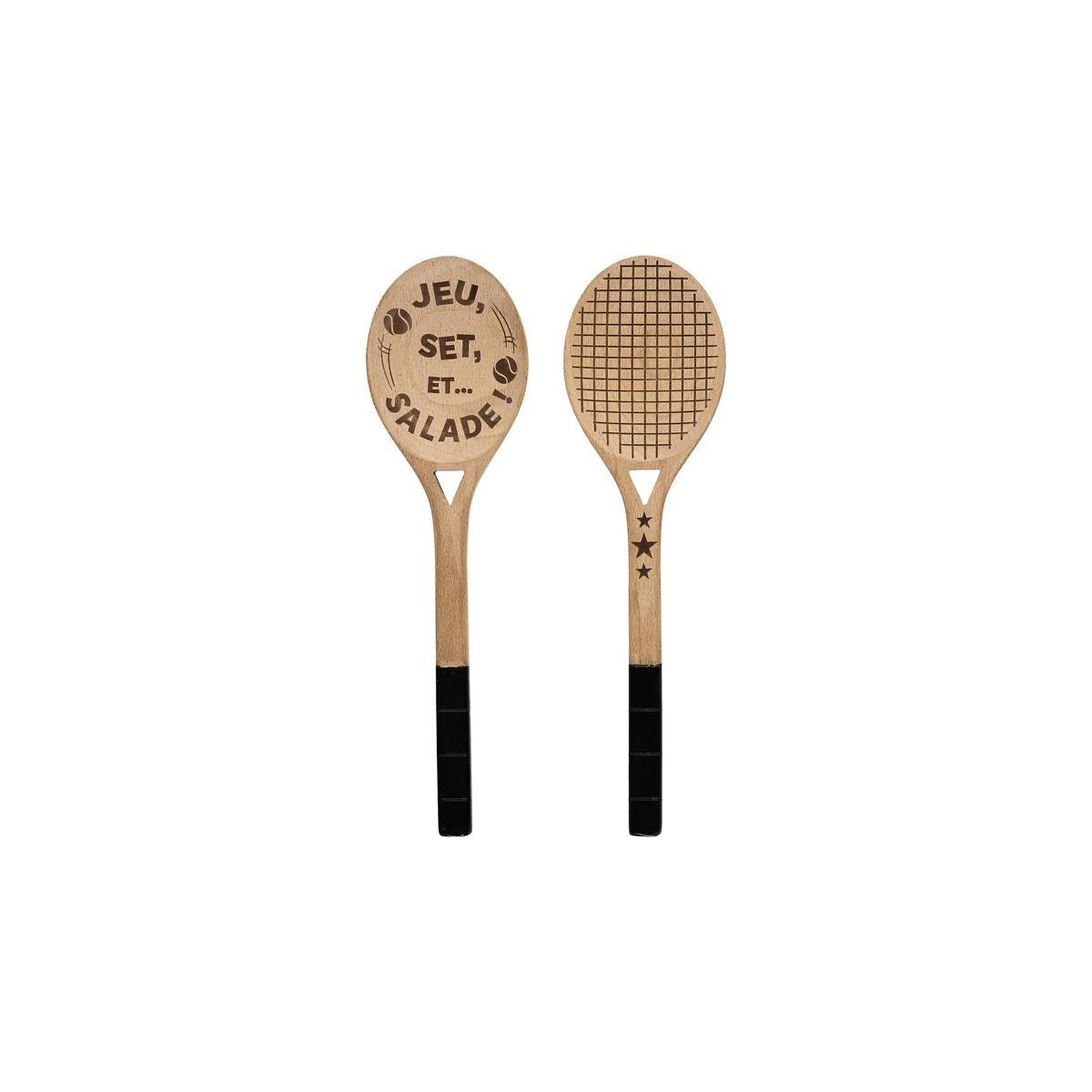 COOK CONCEPT Couverts à salade  raquette  30cm beige