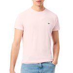 Lacoste T Shirt  Clair Homme Lacoste Pima. Coloris disponibles : Rose