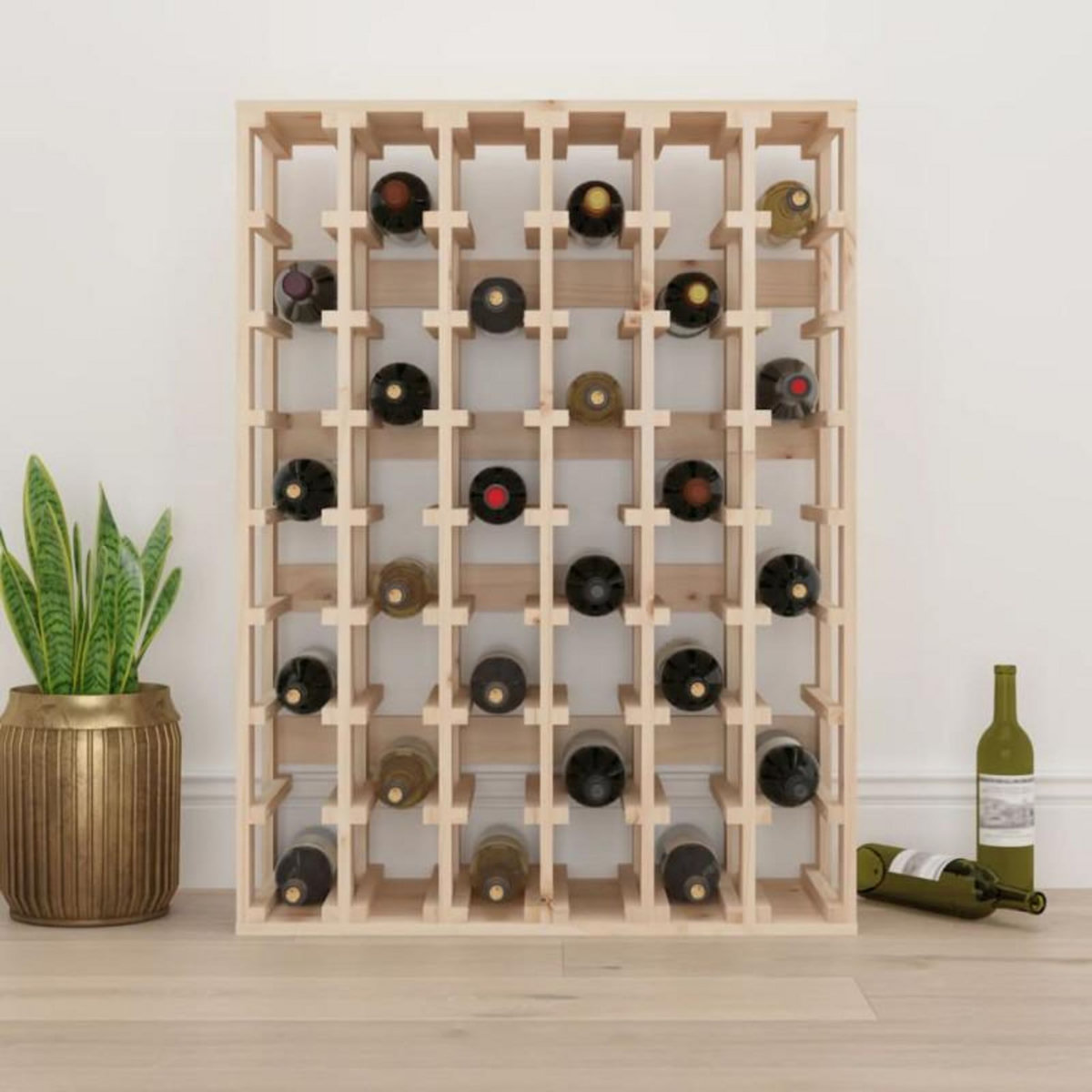 VIDAXL Casier à vin 70x33x94 cm Bois de pin massif