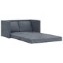 Voir la diapositive 2 : VIDAXL Canape-lit 2 en 1 gris fonce 122x204x55 cm velours