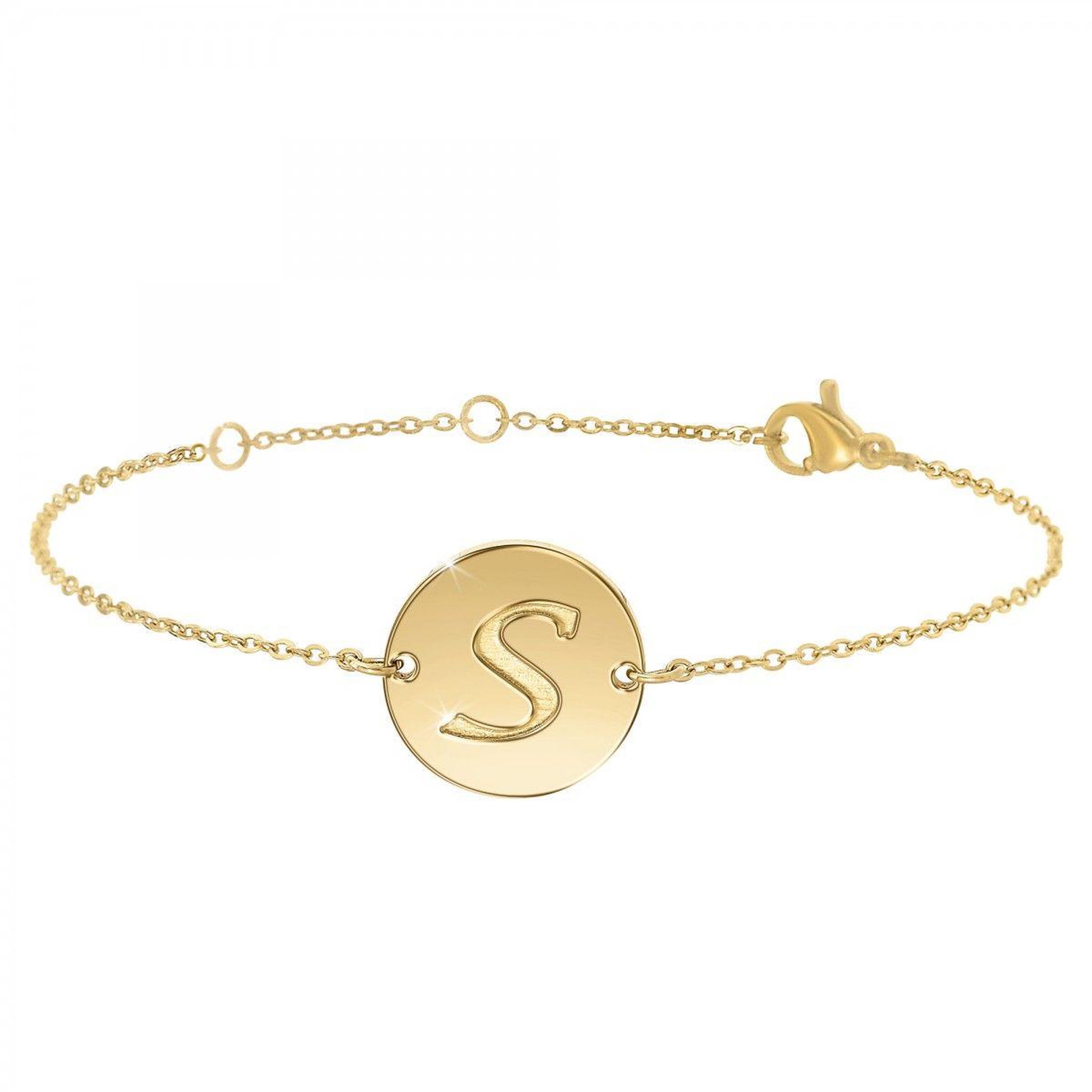 SC BOHEME Bracelet lettre S en acier inoxydable par SC Bohème