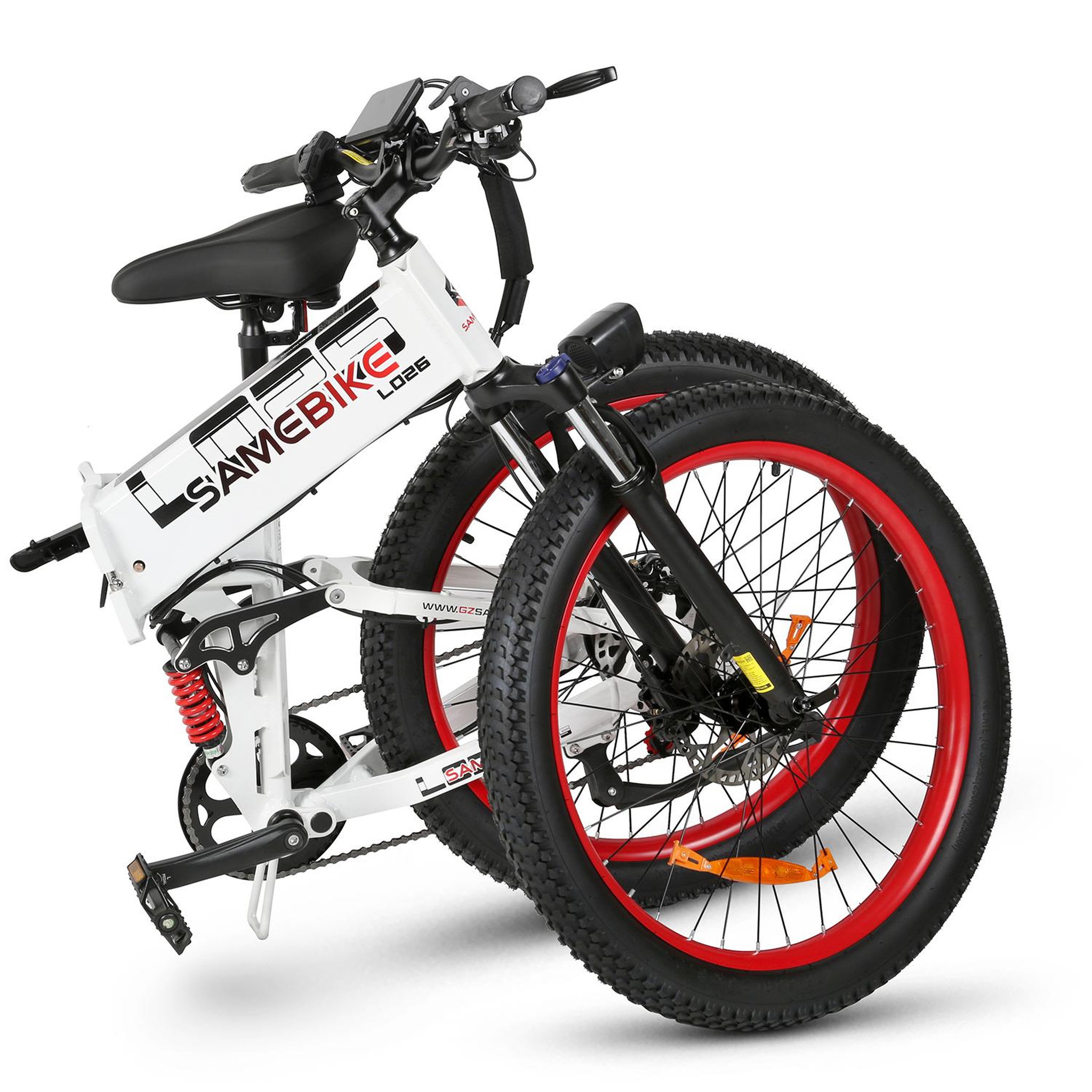 Voir la diapositive 2 : SAMEBIKE Vélo électrique pliable SAMEBIKE LO26-Plus