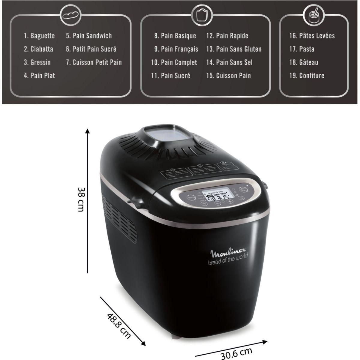 MOULINEX Machine à pain pains du monde OW611810