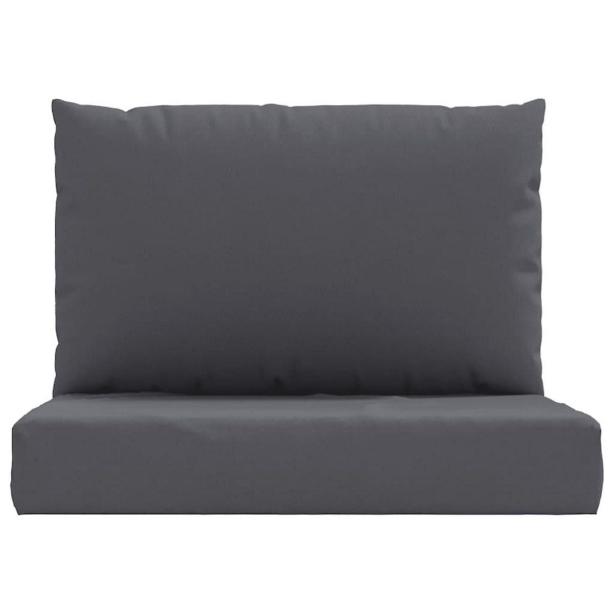 VIDAXL Coussins de palette lot de 2 anthracite tissu oxford