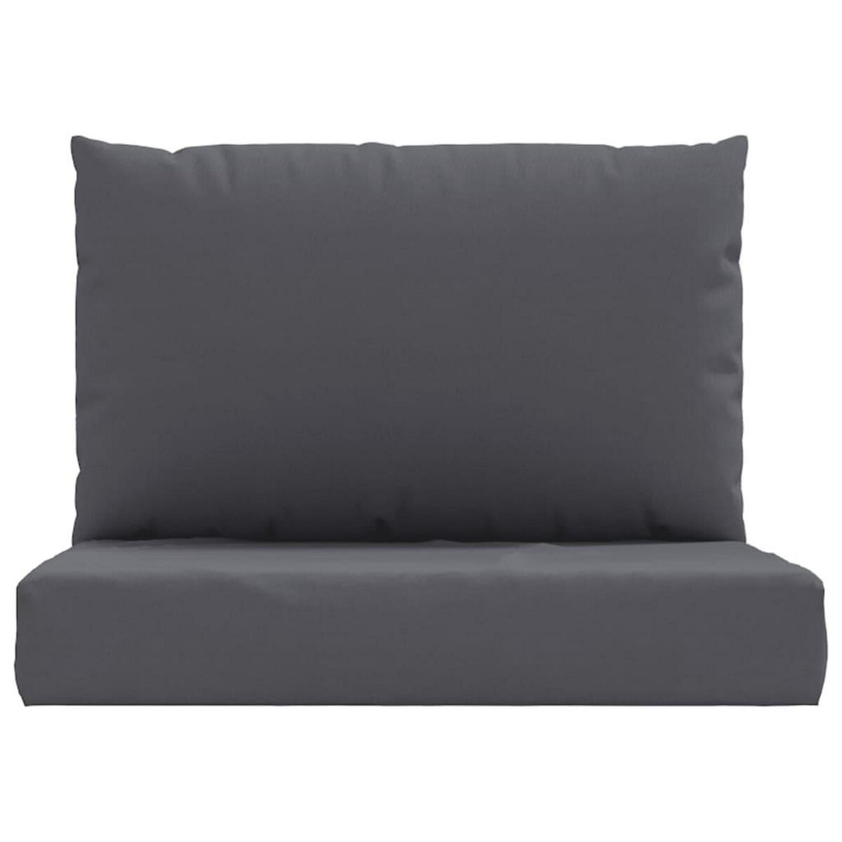 VIDAXL Coussins de palette lot de 2 anthracite tissu oxford