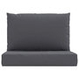 Voir la diapositive 4 : VIDAXL Coussins de palette lot de 2 anthracite tissu oxford