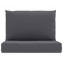 Voir la diapositive 4 : VIDAXL Coussins de palette lot de 2 anthracite tissu oxford