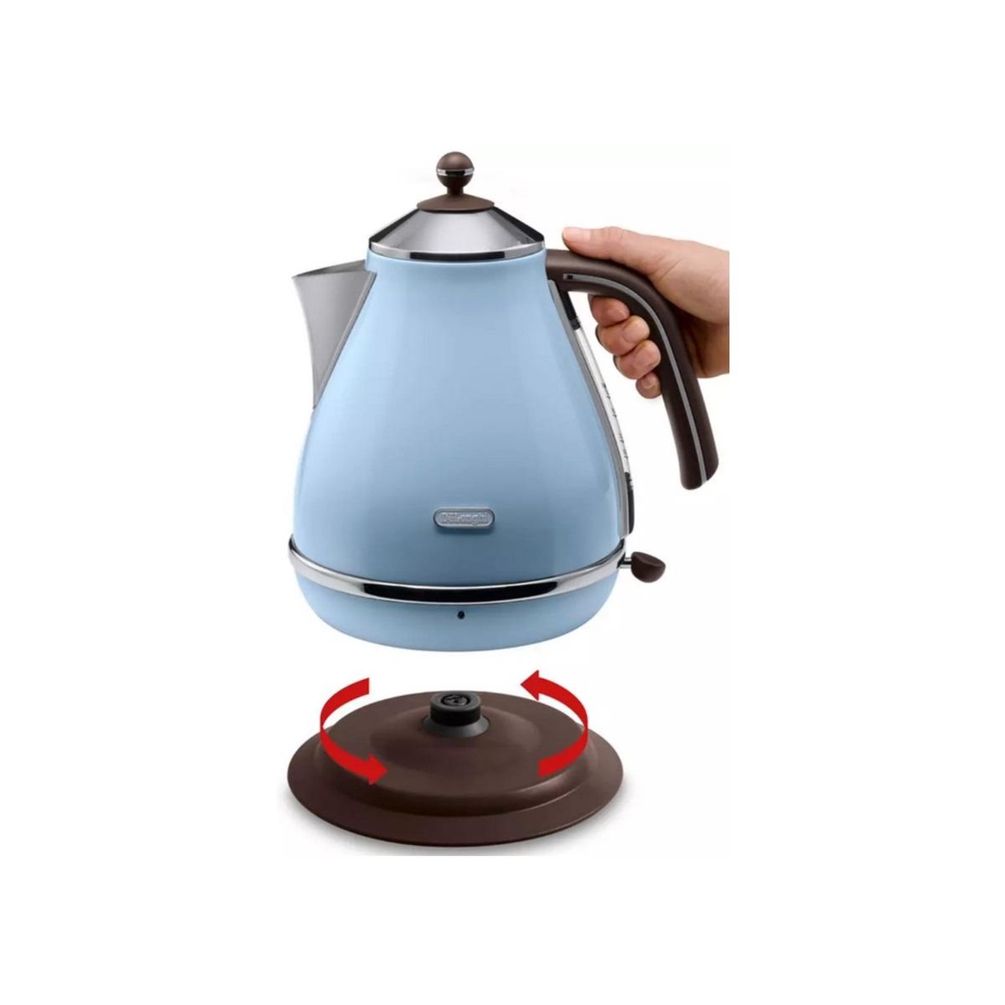 Voir la diapositive 2 : DELONGHI Bouilloire sans fil 1.7l 2000w bleu ciel - KBOV2001.AZ