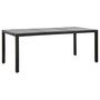 Voir la diapositive 2 : VIDAXL Ensemble a manger d'exterieur 9 pcs Resine tressee Noir