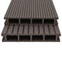 Voir la diapositive 2 : VIDAXL Panneaux de terrasse creux WPC 10 m^2 2,2 m Marron fonce