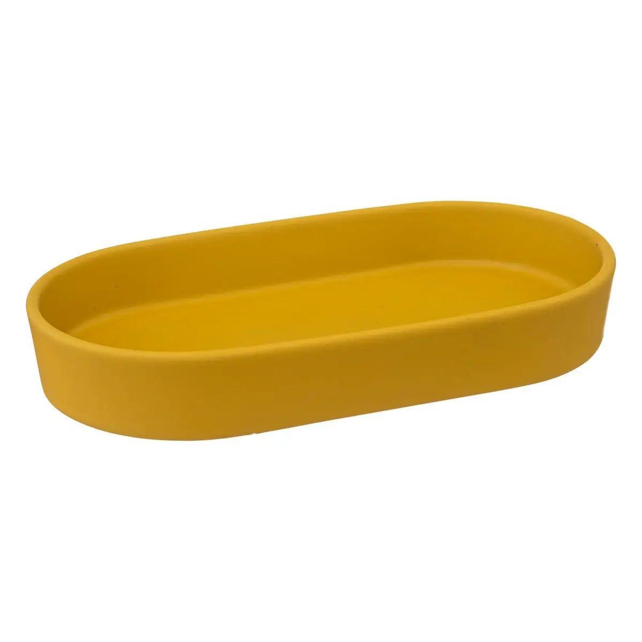 FIVE Plateau de salle de bain  cocon  19cm jaune moutarde