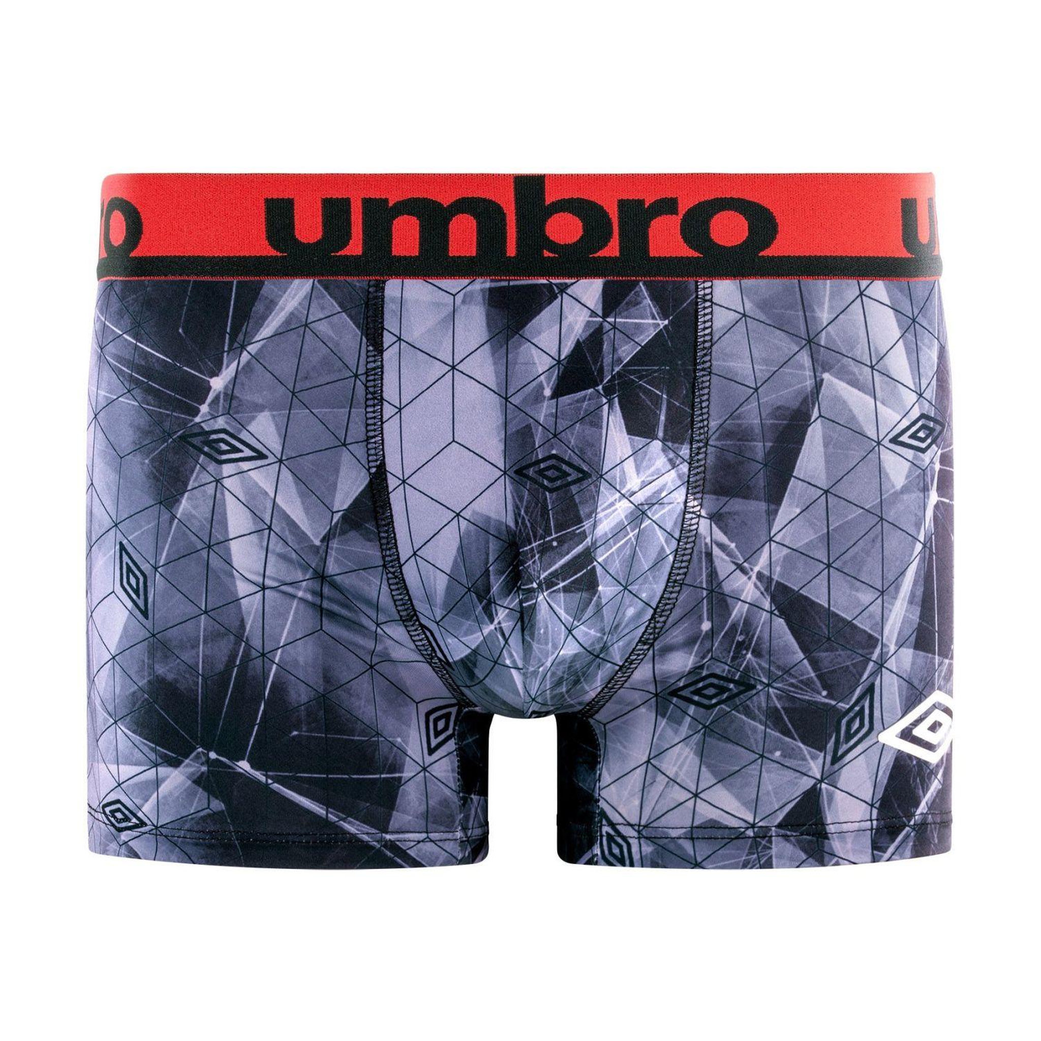 Voir la diapositive 4 : UMBRO Lot de 4 Boxers homme imprimé Sublimation