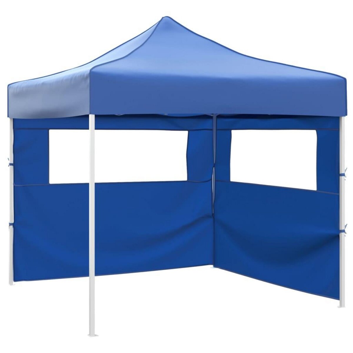 VIDAXL Tente pliable avec 2 parois 3 x 3 m Bleu