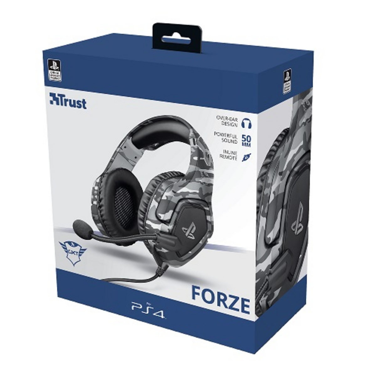 TRUST Casque - Micro Forze Grey Officiel Compatible PS5 / PS4 / Switch / Xbox