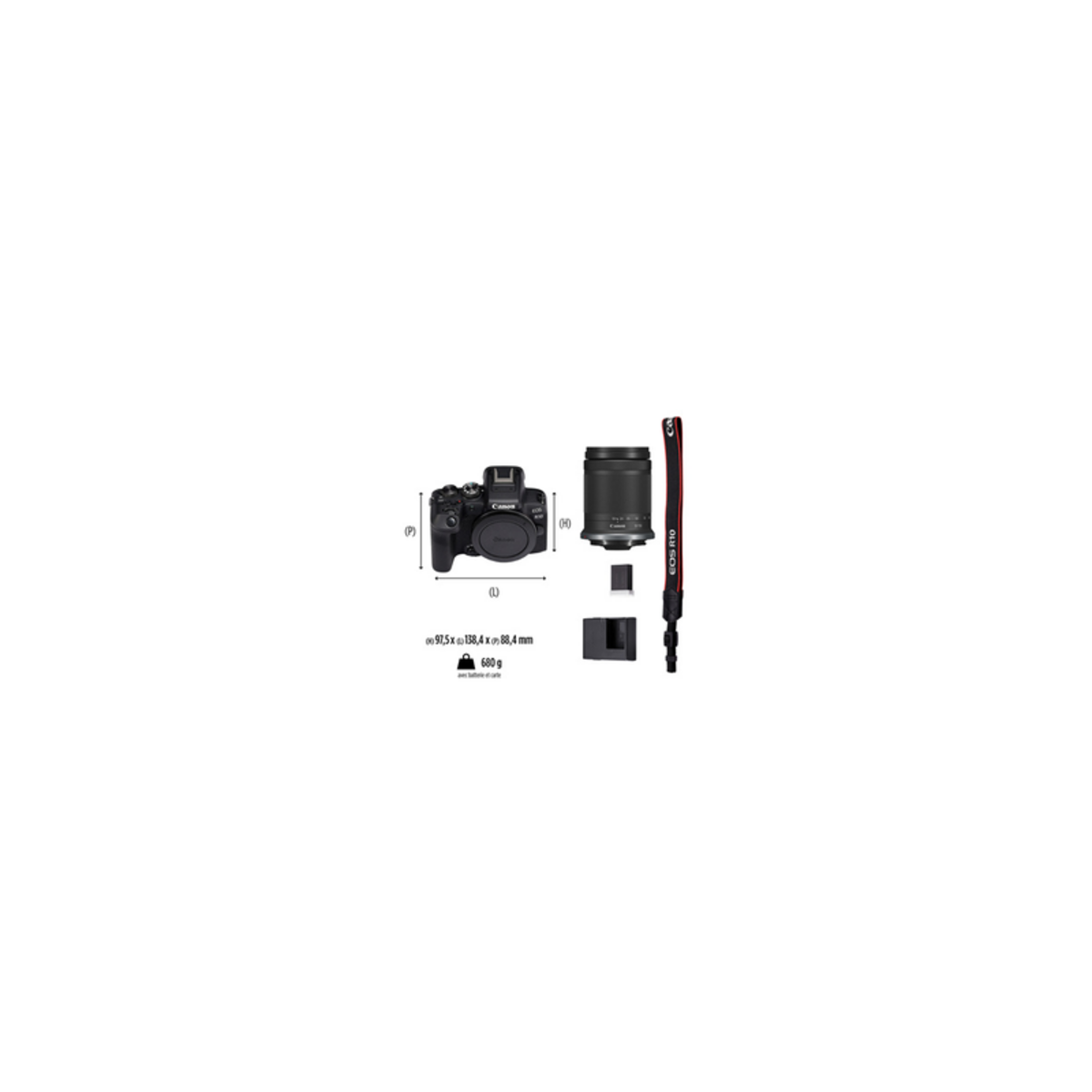 Canon Appareil photo Hybride EOS R10 + RF-S 18-150mm F3.5-6.3 IS STM