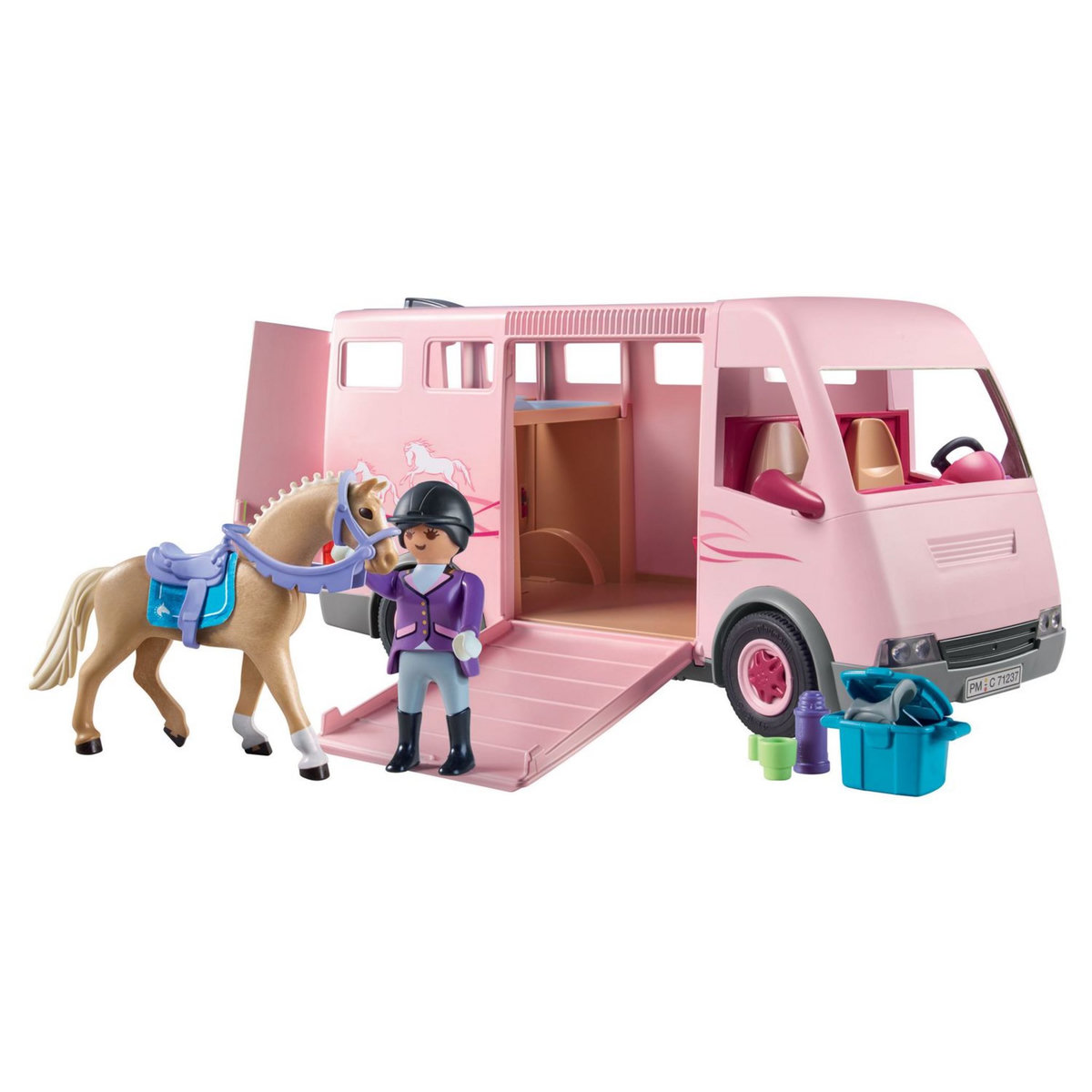 PLAYMOBIL 71237 - Van avec chevaux