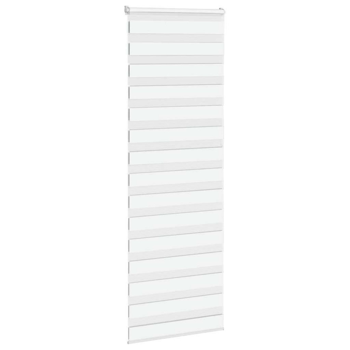 VIDAXL Store zebre blanc 75x230 cm largeur du tissu 70,9 cm polyester